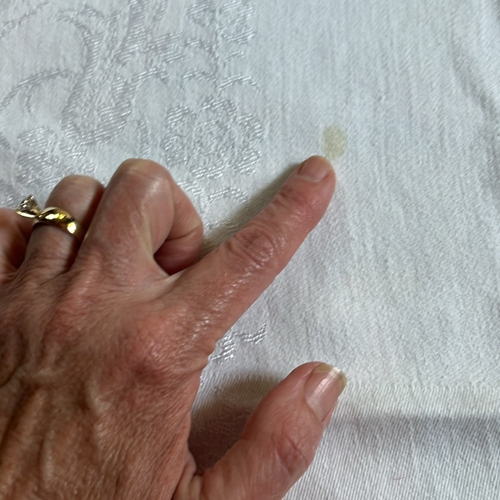 Vintage White Tablecloth - Picture 4 of 12